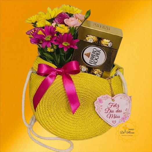 Bolsa Raizes de Amor Amarela