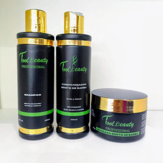 Kit Nutrição Broto de Bambu Para Cabelos Secos Nutre e Estimula o Crescimento