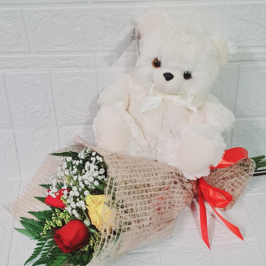 Pelucia com Flor