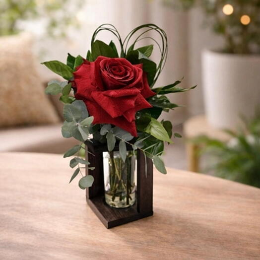 wood Single Rose